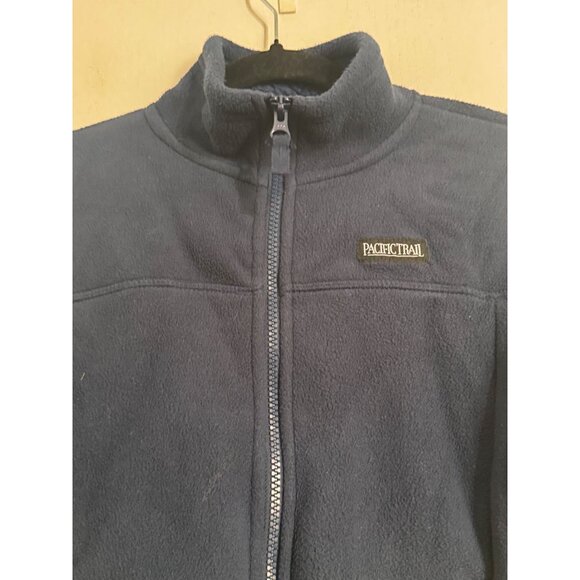 Pacific Trail Kids Fleece Zip-Up Jacket S 7/8 Navy Blue Polyester Warm & Cozy - Picture 3 of 6
